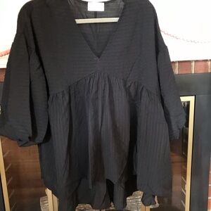 Tula J Boutique Black Top Size L